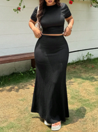 Textured Black 2Pc OOTD