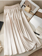 Silky Satin Long Sleeve Suit