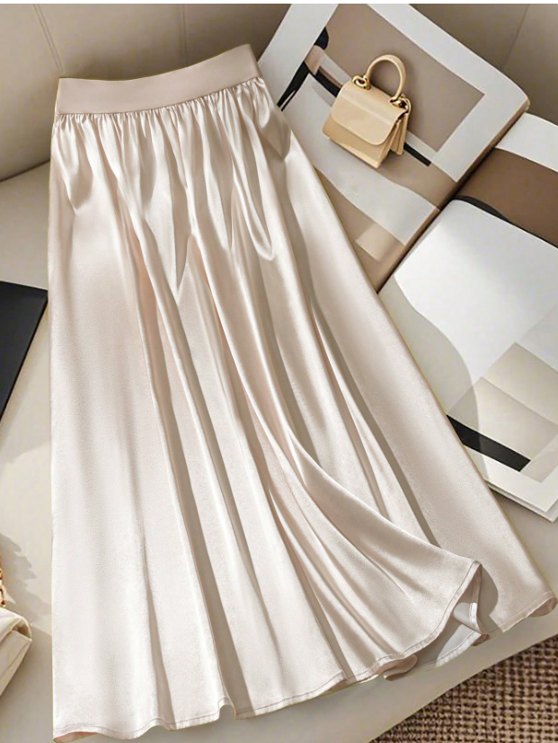 Silky Satin Long Sleeve Suit