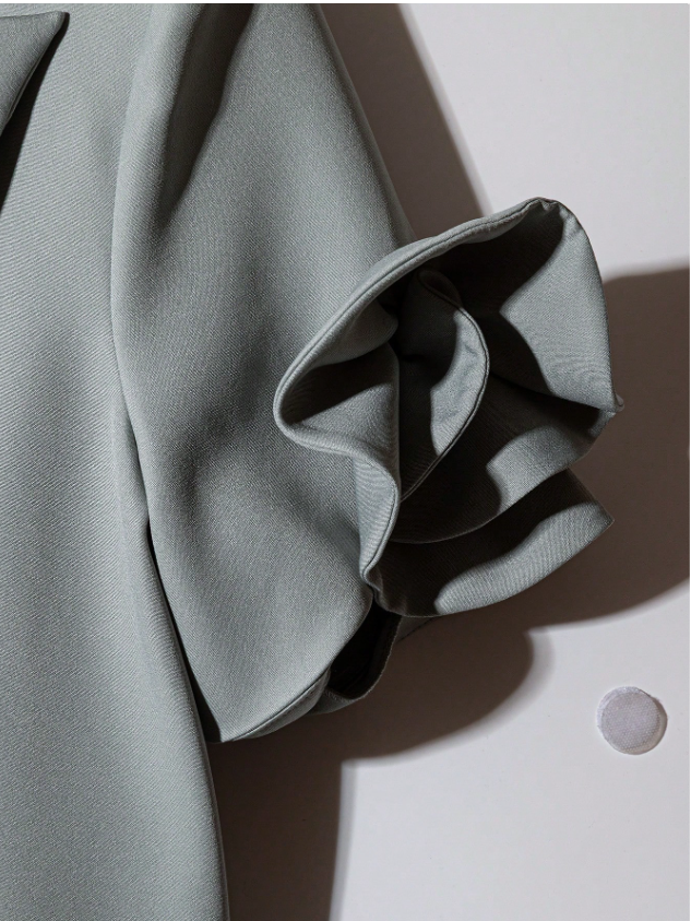Applique and Pleated Suit