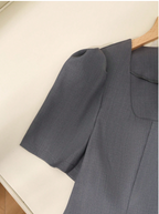 Plus Size Softly Pleated Skirt and Suit Top