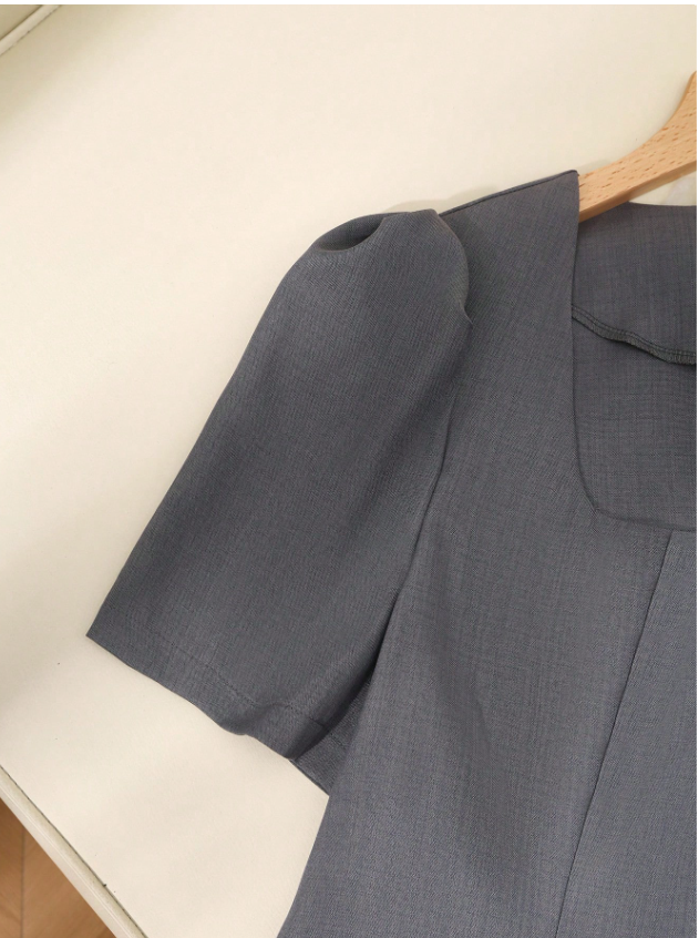 Plus Size Softly Pleated Skirt and Suit Top