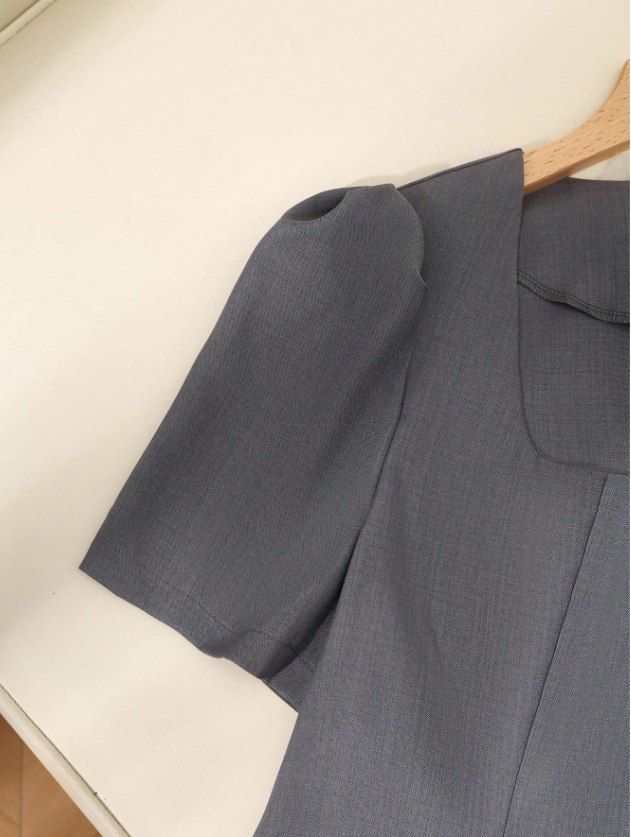 Plus Size Softly Pleated Skirt and Suit Top