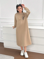 GIRLs Sweater Hoodie Dress