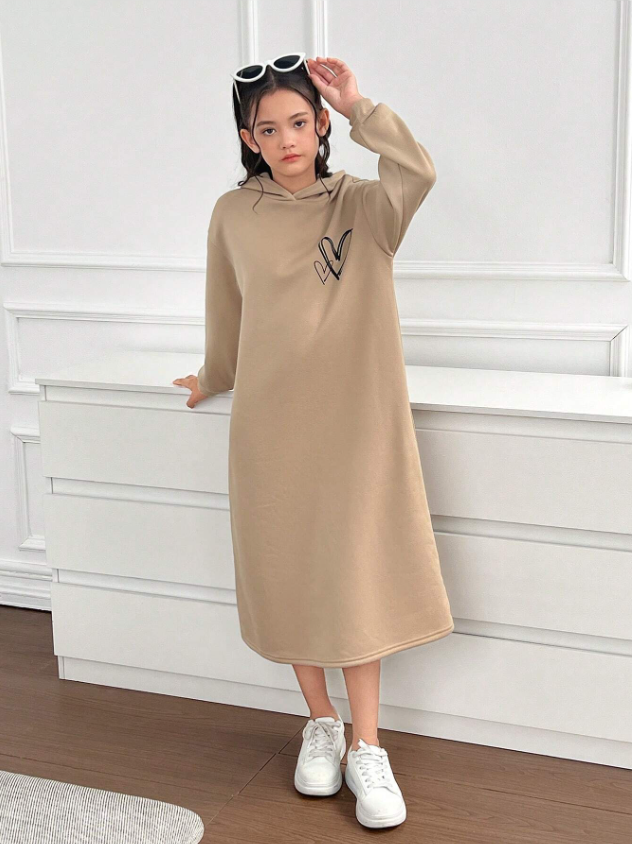 GIRLs Sweater Hoodie Dress