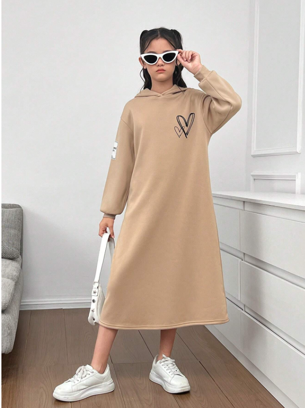 GIRLs Sweater Hoodie Dress
