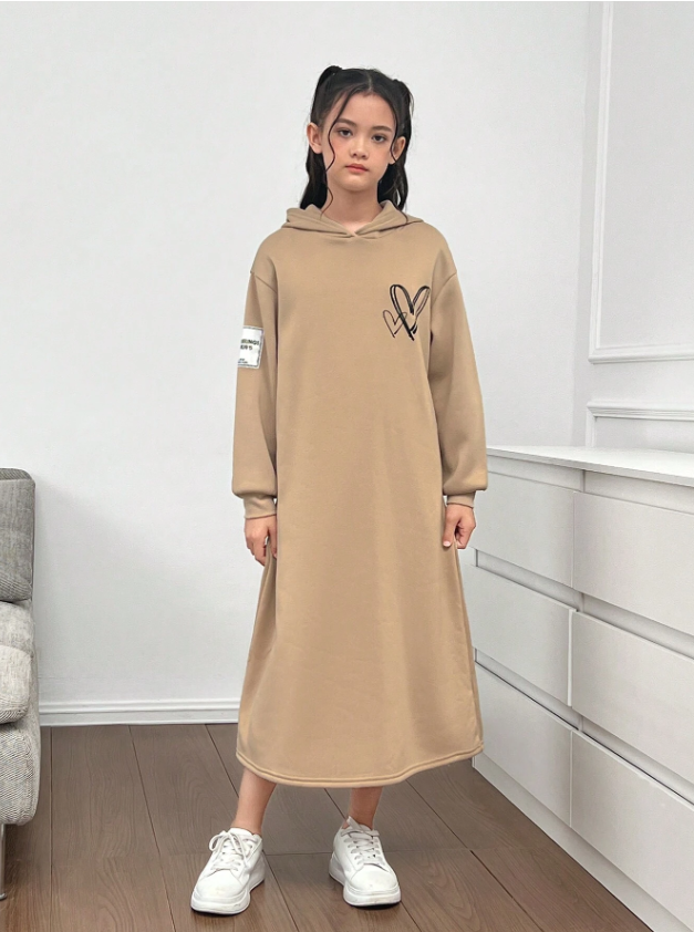 GIRLs Sweater Hoodie Dress