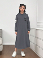 GIRLs Sweater Hoodie Dress