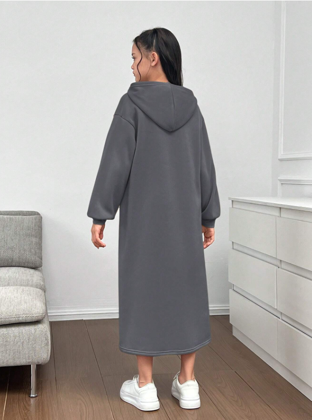 GIRLs Sweater Hoodie Dress