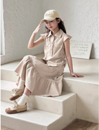 Matching Ruffles Skirt Set