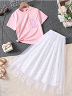 Stars and Glitter Skirt and Top