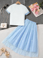 Stars and Glitter Skirt and Top