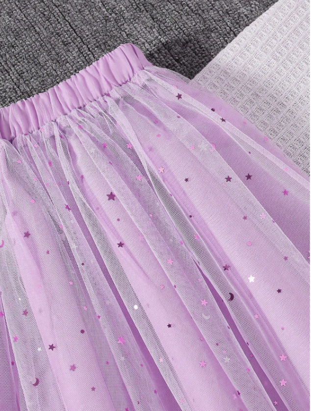 Stars and Glitter Skirt and Top