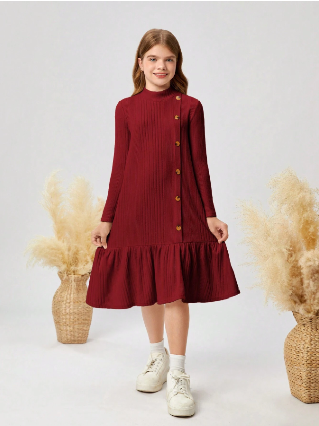 GIRLs Ruffles Lined Skirt