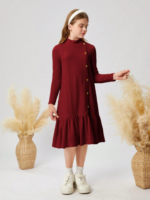 GIRLs Ruffles Lined Skirt
