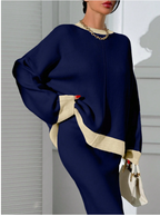 Luxury Sweater Top and Skirt