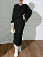 Luxury Sweater Top and Skirt