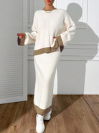 Luxury Sweater Top and Skirt