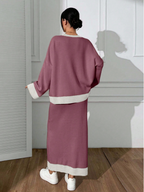 Luxury Sweater Top and Skirt