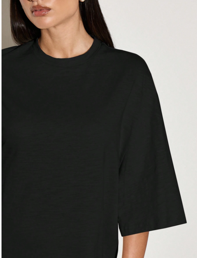 Luxury Top and Skirt in Black