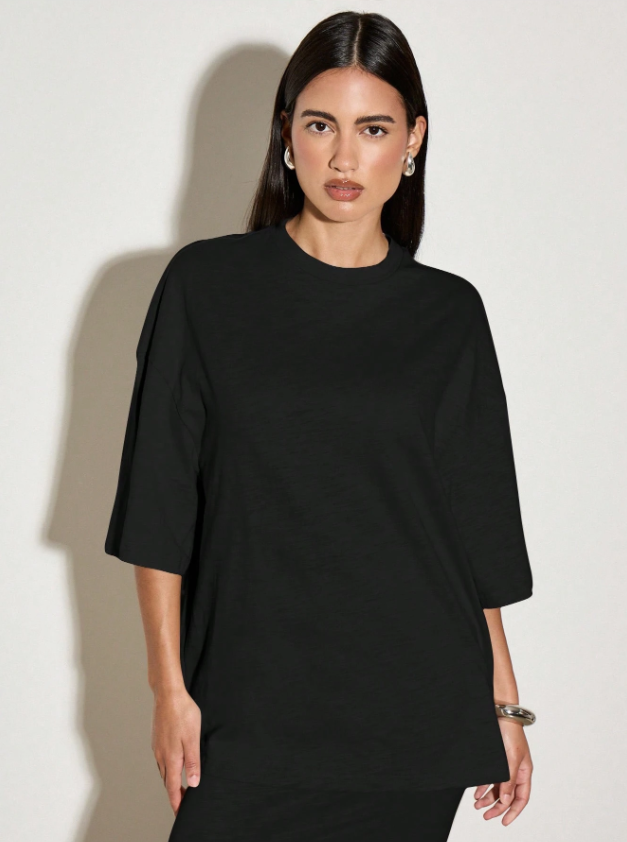Luxury Top and Skirt in Black