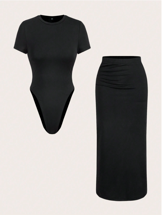 Ultra Slimming Body Suit and Skirt