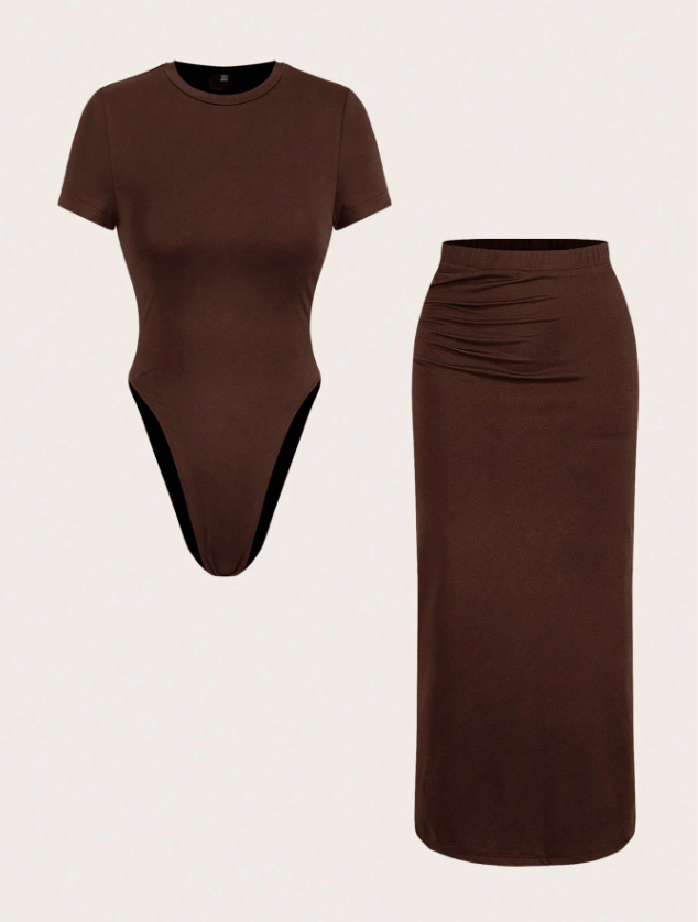 Ultra Slimming Body Suit and Skirt