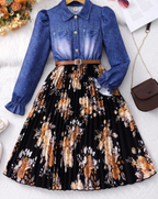 Belted Jean Floral Dress