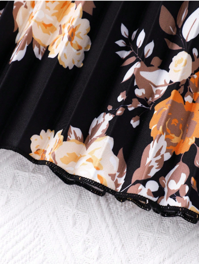 Belted Jean Floral Dress