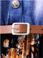 Belted Jean Floral Dress