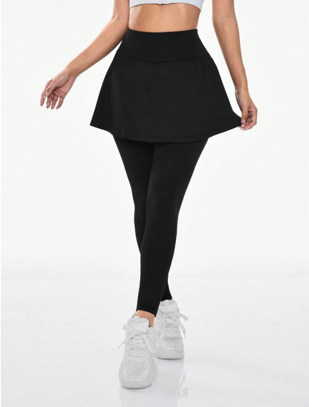 Sporty Long Skirt Leggings