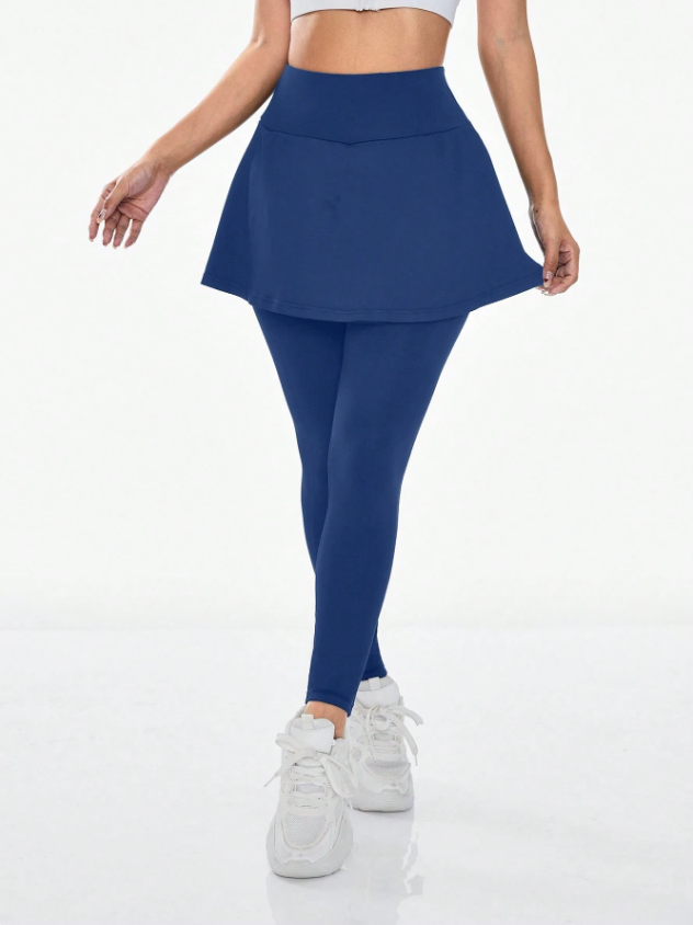 Sporty Long Skirt Leggings