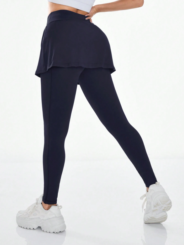 Sporty Long Skirt Leggings