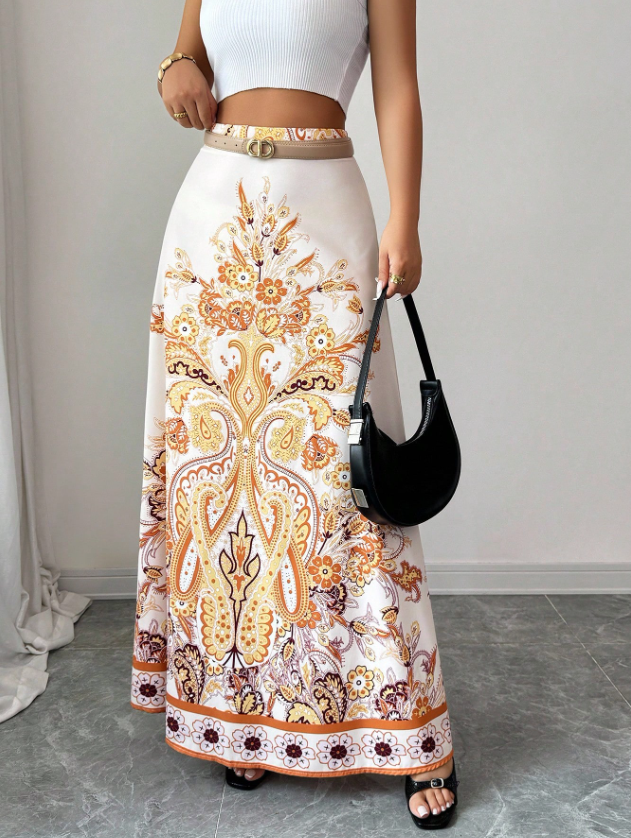 Soft Elegant Prints Skirt