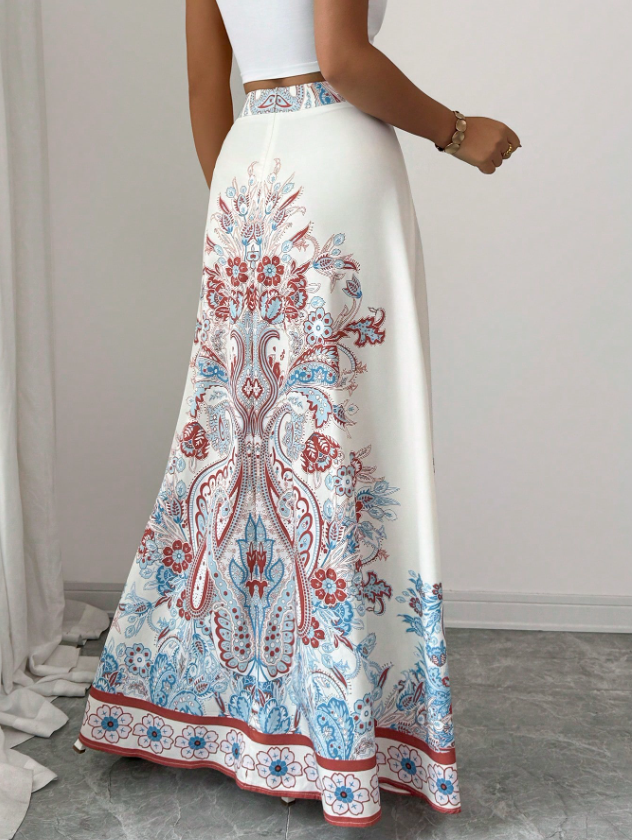 Soft Elegant Prints Skirt