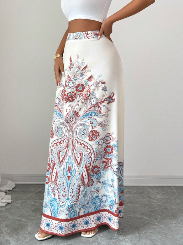 Soft Elegant Prints Skirt