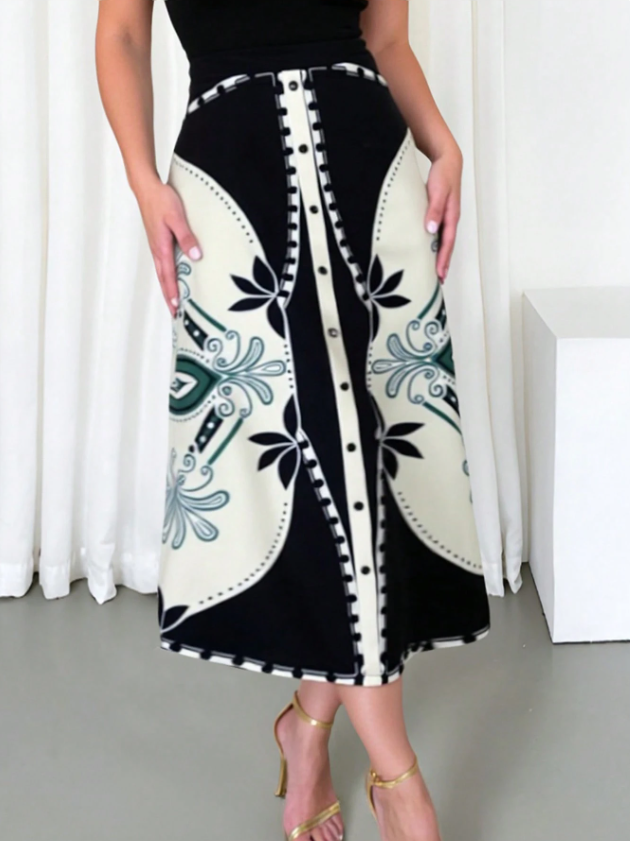 Prints in Luxury Skirt