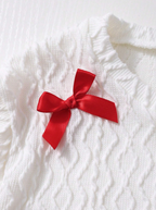 GIRLs Bowtie Sweater and Ruffle Skirt