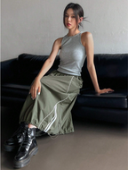 The Sage Cargo Skirt