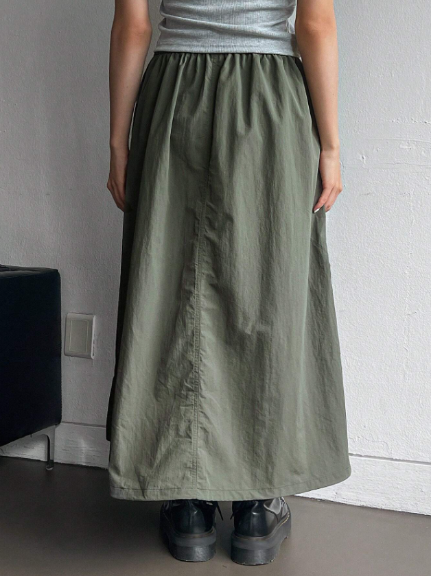 The Sage Cargo Skirt