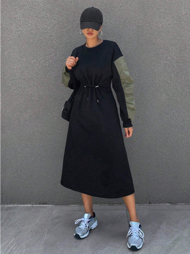 Colorblock Casual Dress
