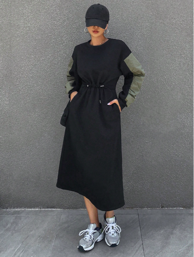 Colorblock Casual Dress