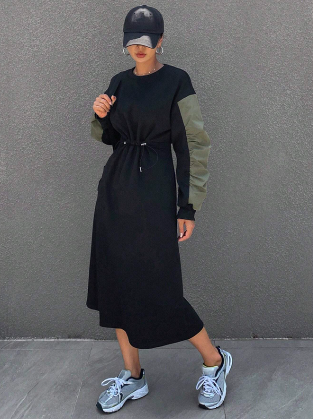 Colorblock Casual Dress