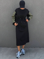 Colorblock Casual Dress