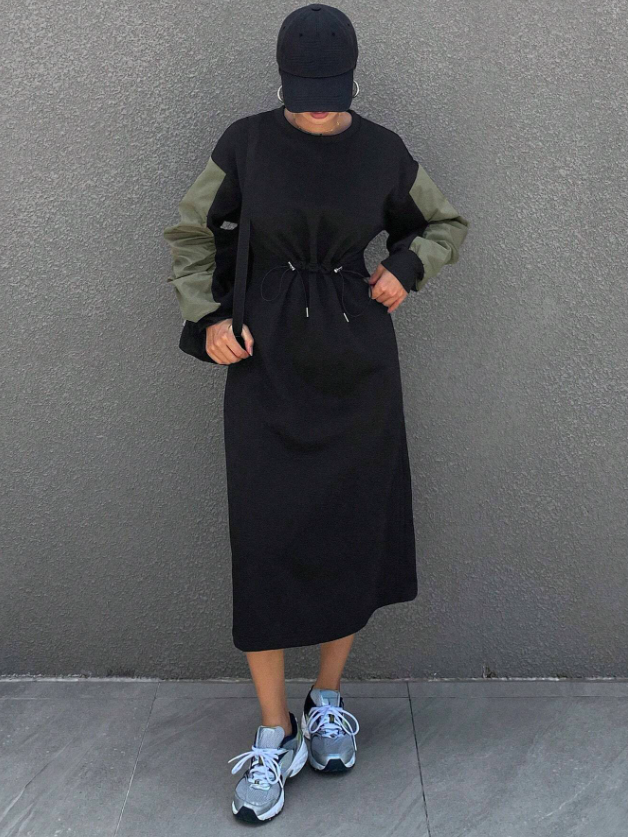 Colorblock Casual Dress