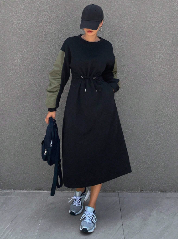 Colorblock Casual Dress