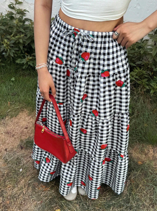 Pretty in Plaid Teen Skirt