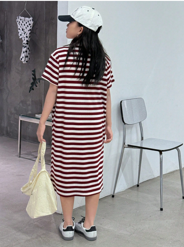 GIRLs Casual Collar Dress