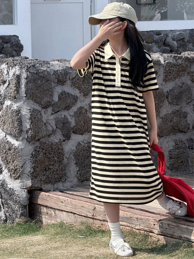 GIRLs Casual Collar Dress