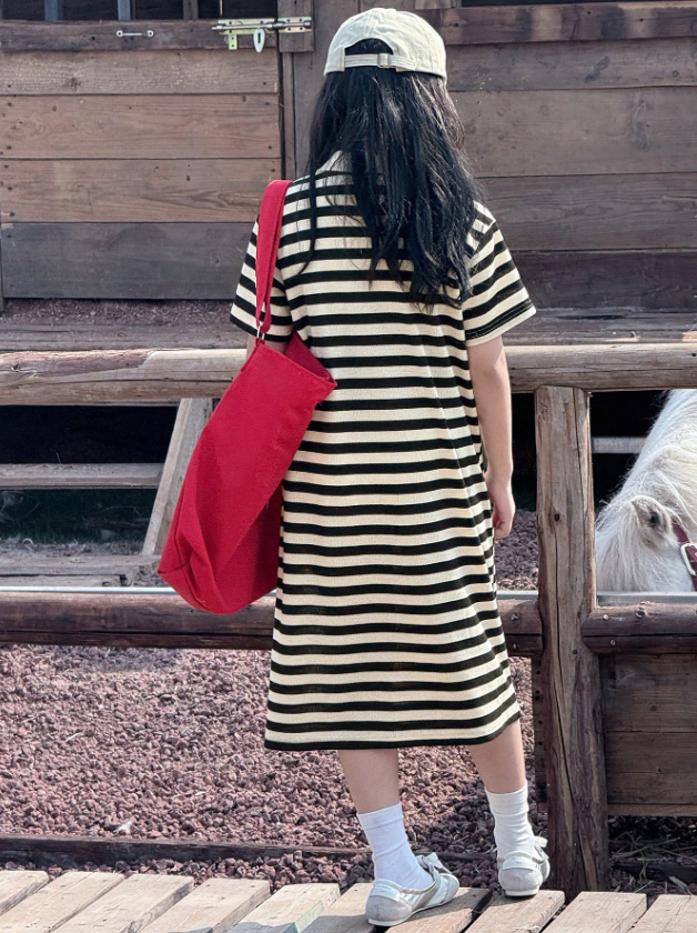 GIRLs Casual Collar Dress